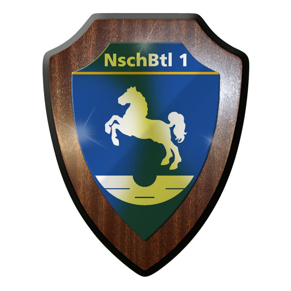 Wappenschild / Wandschild -NschBtl 1 Nachschubbataillon BW Transport #9650