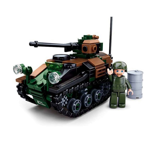 Männer Spielzeug Wiesel Panzer Bundeswehr Bausteine BW1 A1 20-mm Maschine #33456