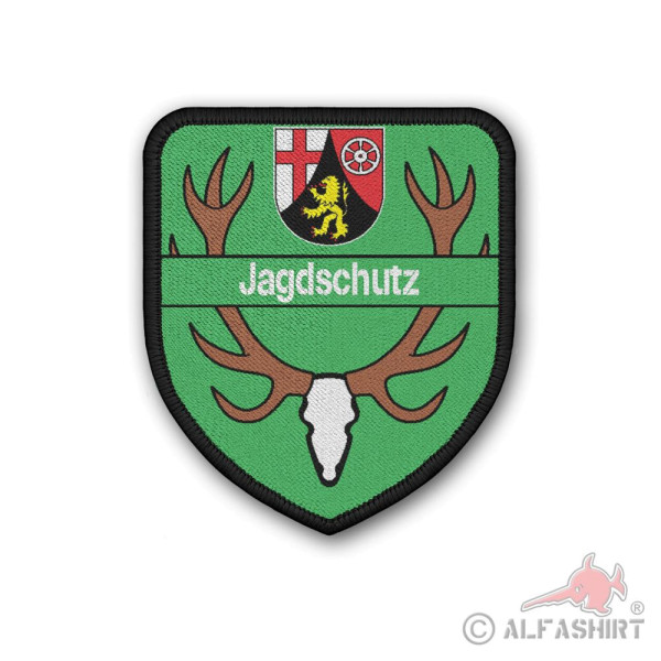 Patch Jagdschutz Rheinland Pfalz Forstschutz Förster Jäger Aufnäher #40341