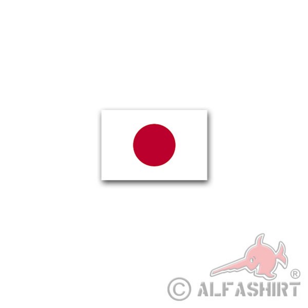Aufkleber/Sticker Japan Flagge Staat Tokio Sonnenwappenflagge Fahne 11x7cm A2981