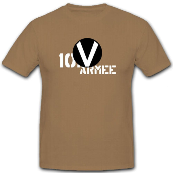 10te Armee Wh Abzeichen AOK 10 Armeeoberkommando Heer Armeekorps T Shirt #12440