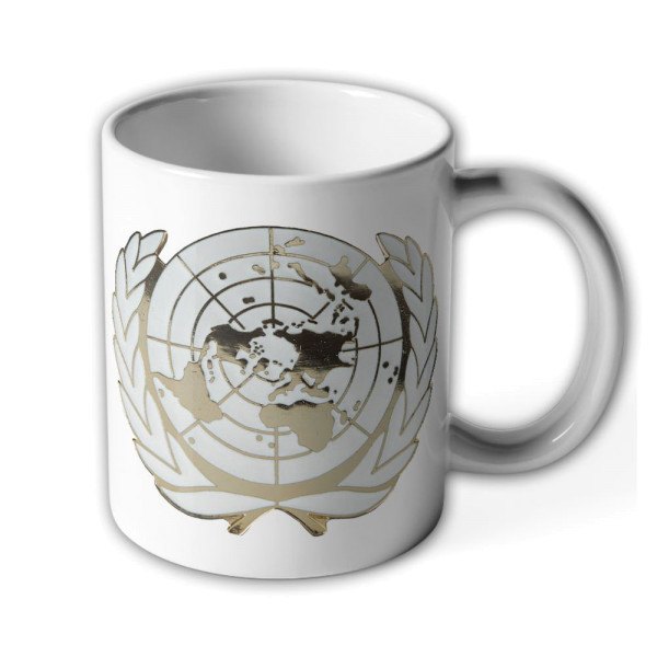 UNO Abzeichen Vereinte Nationen Blauhelm Truppen Barett - Tasse #9553