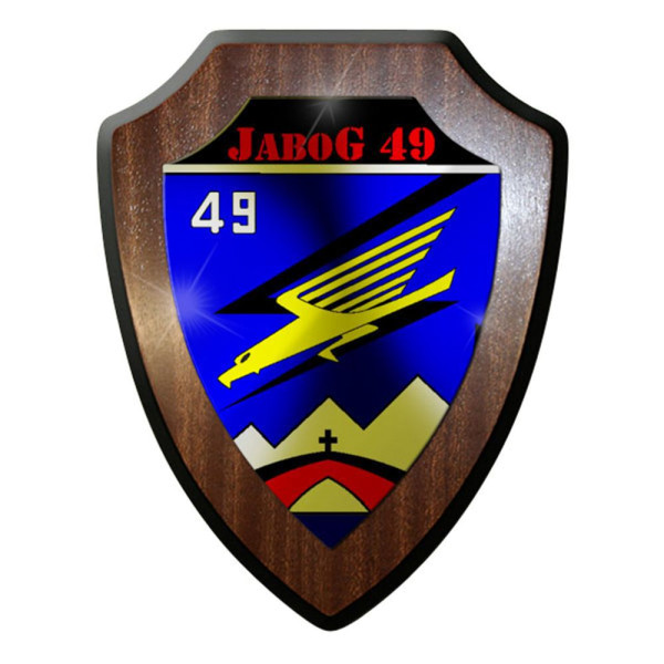 Wappenschild / Wandschild / - JaboG 49 Jagdbombergeschwader Bundeswehr #8373