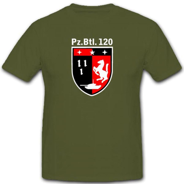 Bundeswehr 5tes Pzbtl 120 Panzerbataillon Wappen Abzeichen - T Shirt #3483