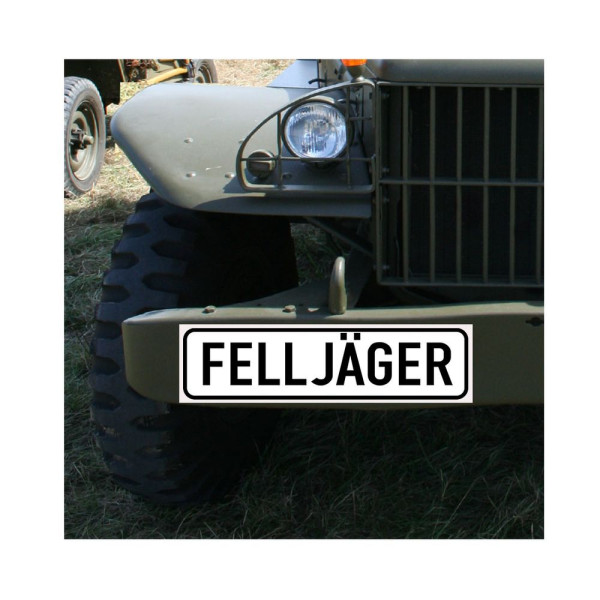 Magnetic sign Felljäger Hundestaffel K9 Police MP Fun Humor Fur Missile # A5681