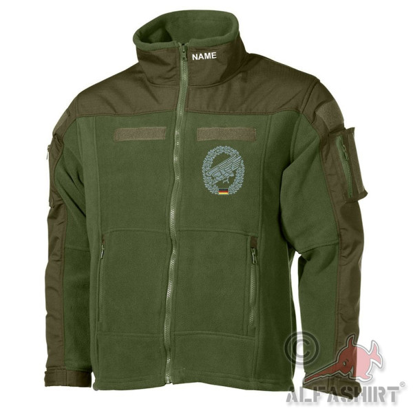 Combat fleece jacket embroidered paratrooper FschJg Bundeswehr #30478