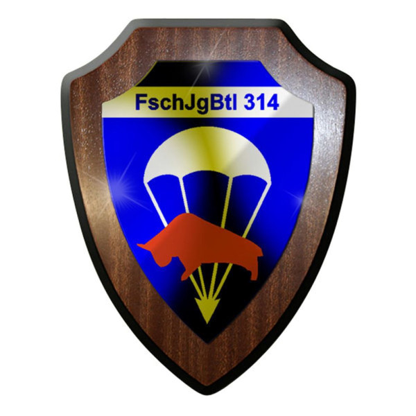 Wappenschild / Wandschild / Wappen - FschJgBtl 314 Fallschirmjäger Bund #8337