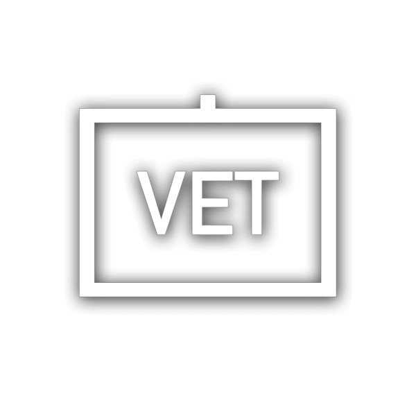 Veterinary tactical signs Bundeswehr Veterinarian VET sticker 18x14cm # A5570