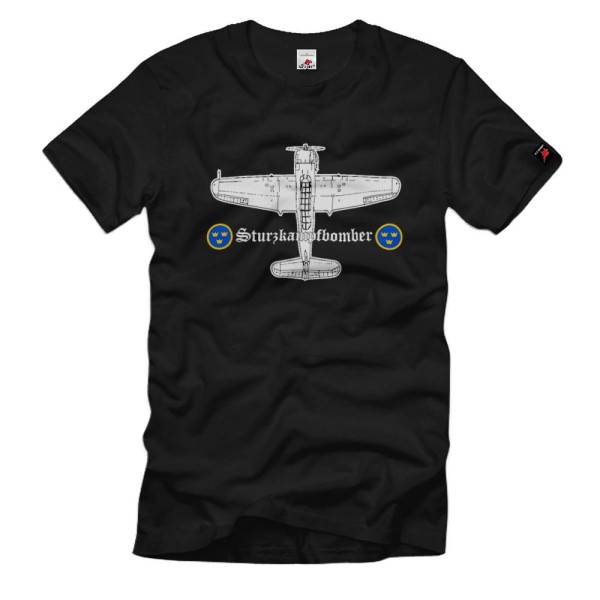Dive Bomber Sweden WK Plane Asja Mitteldecker T Shirt #2531