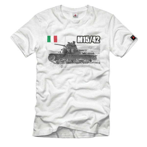 M15-42 serbatoio medio Panzer Italy Italia WWII T-Shirt # 34631
