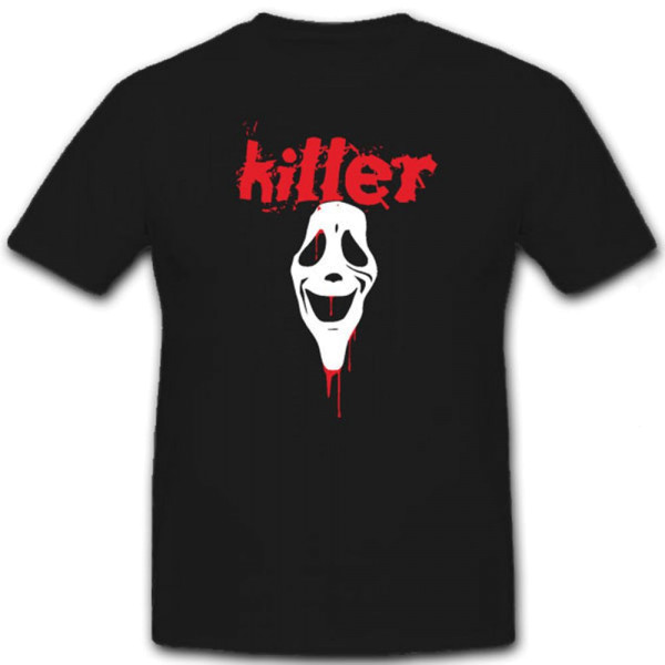 Killer Maske Karneval Verkleidung erschrecken Horror Blut Schrei - T Shirt #7255