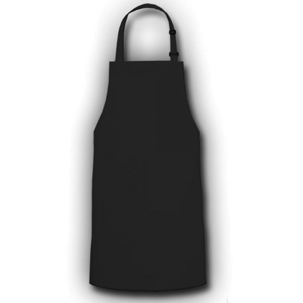 Schürze BBQ Grill blanko schwarz - Kochschürze / Grillschürze #15987