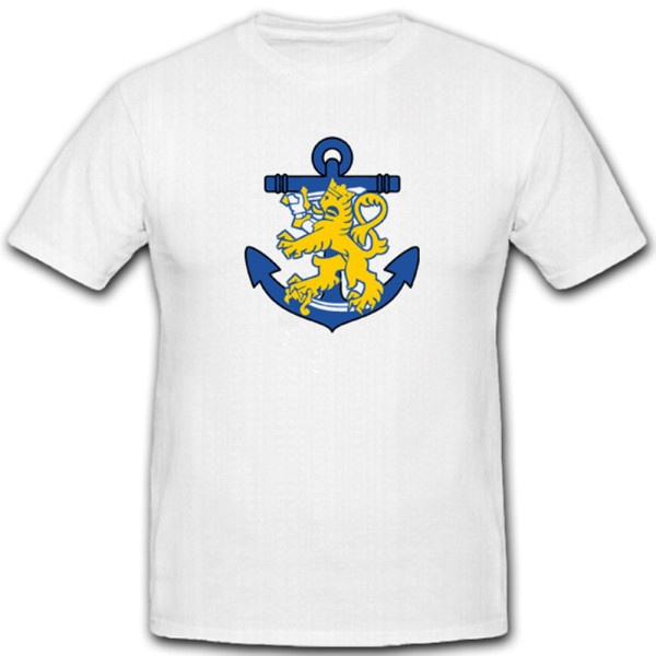Finnische Marine Merivoimat Finnland Helsinki Wappen Abzeichen - T Shirt #4869