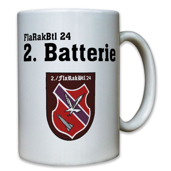 FlaRakBtl 24 Flugabwehrraketenbataillon Bataillon Bundeswehr Bw 2. - Tasse #8299