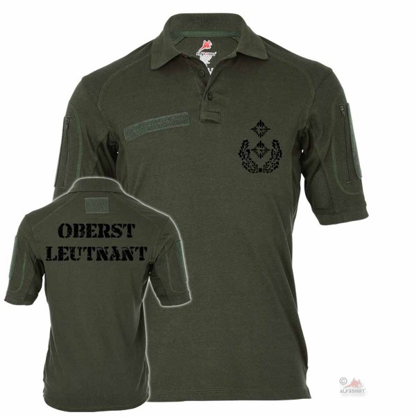 Tactical polo shirt Alfa - Lieutenant Colonel ranked BW Badge Officer # 19113