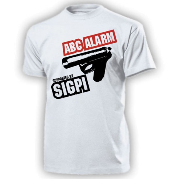 ABC ALARM supported by SIGPI Signalpistole BW Bundeswehr - T Shirt #14702