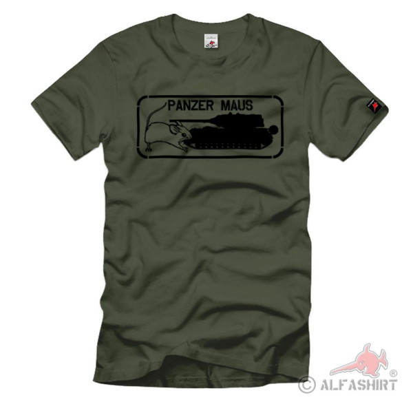 Panzer Maus Schild Panzerkampfwagen VIII überschwerer Panzer - T Shirt #1014