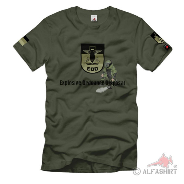 EOD Bundeswehr BW Afgahnistan Explosive Ordnance Disposal Militär T-Shirt#37566