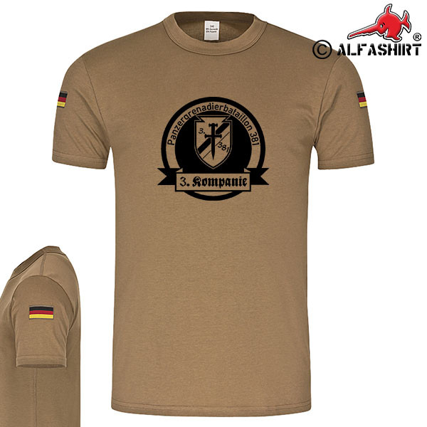 BW Tropen 3 Company PzGrenBtl 381 Panzergrenadier Battalion Badge # 17528