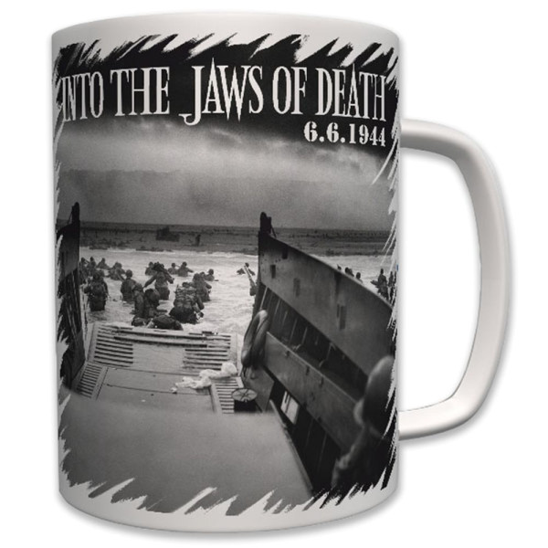 D Day to the jaws of death Normandy Operation Overloard Utah Omaha - Tasse #6280