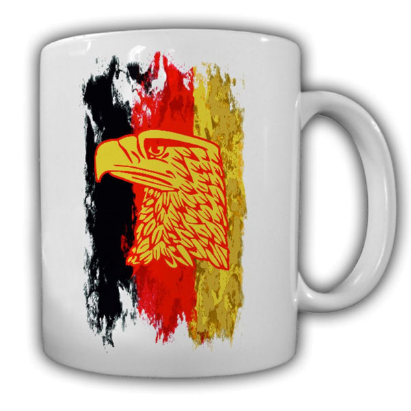 Tasse Deutschland schwarz rot gold Adler_Flagge Bundesrepublik Wappentier #14073