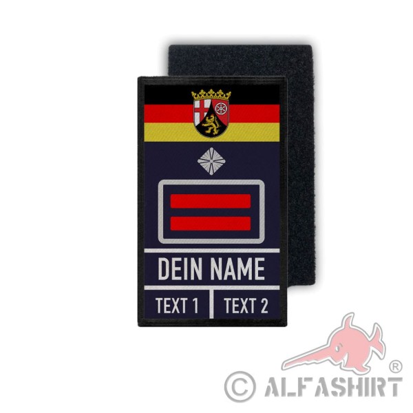 Rank Patch 9.8x6cm fire brigade deputy Wehrführer Oberbrandmeister RPL # 35318