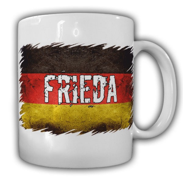 Tasse Fieda Deutschland Fahne Landesflagge Kaffeebecher Nationflagge#22174