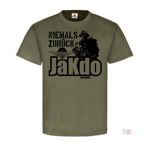 JaKdo Never Back Hunt commando Federal Army Steyr Aug Austria T-shirt # 18832