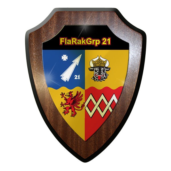 Wappenschild / Wandschild / Wappen - FlaRakGrp 21 Luftwaffe Bundeswehr #11926