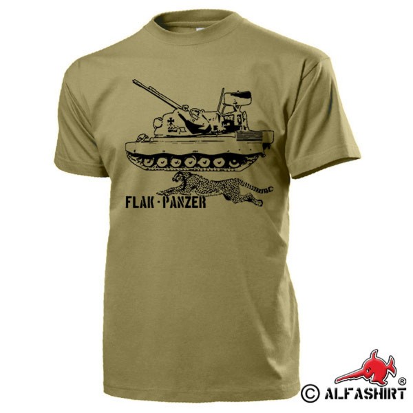 Flak Panzer Gepard BW anti-aircraft gun tank FlakPz anti-aircraft - T Shirt # 17361