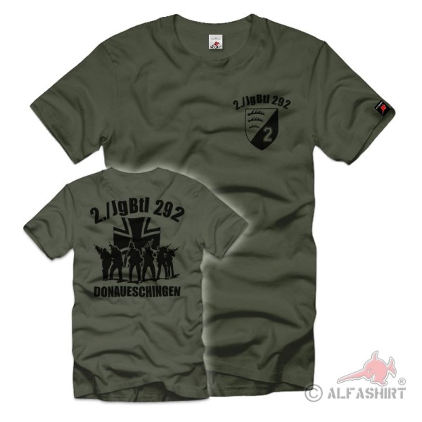 2 JgBtl 292 Donaueschingen Jäger Battalion Company Coat of Arms - T Shirt # 38743