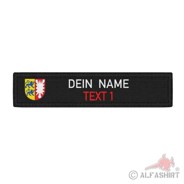 Name tag Schleswig Holstein custom text patch federal state #40199