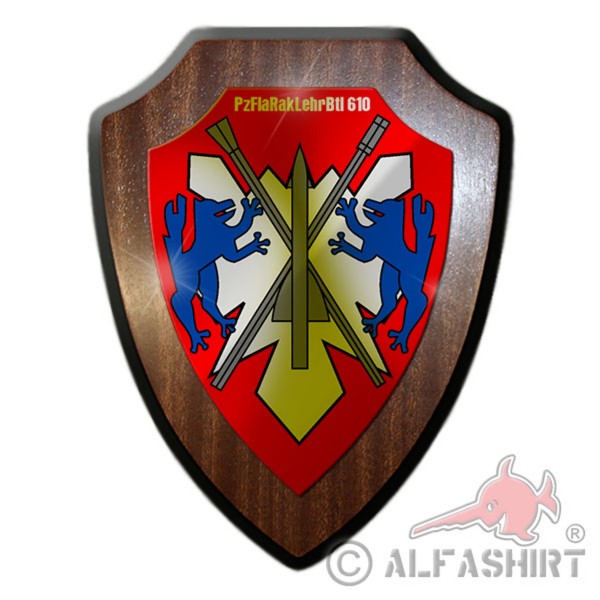 Wappenschild PzFlaRakLehrBtl 610 Panzerflugabwehrraketenbataillon Wappen #18251