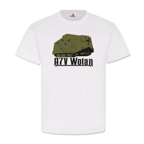 Militär Heer WH WK Kampfpanzer A7v Wotan - T Shirt #2872