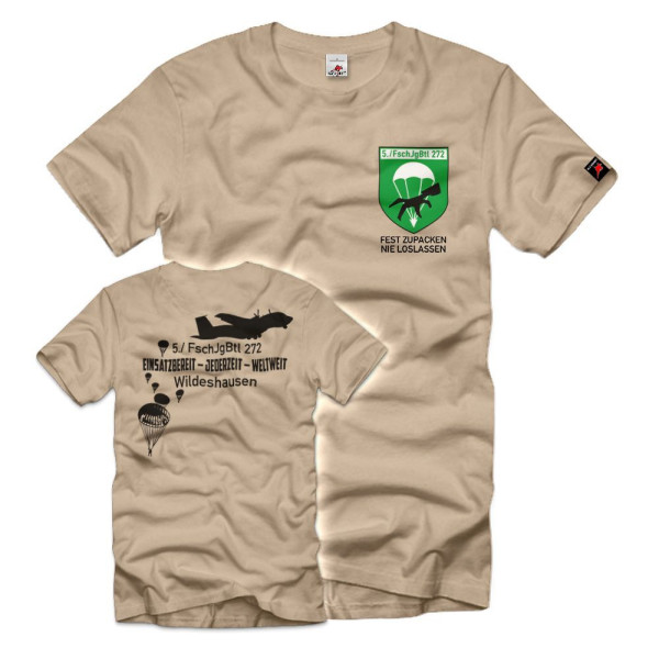 5 FschJgBtl 272 Wildeshausen Bundeswehr Paratrooper Company T-Shirt # 39933