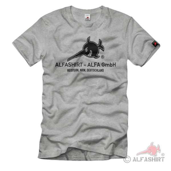 ALFA-Shirt ALPHASHIRT Schwertfisch Logo Gym Industr Basic Marke T-Shirt#36563