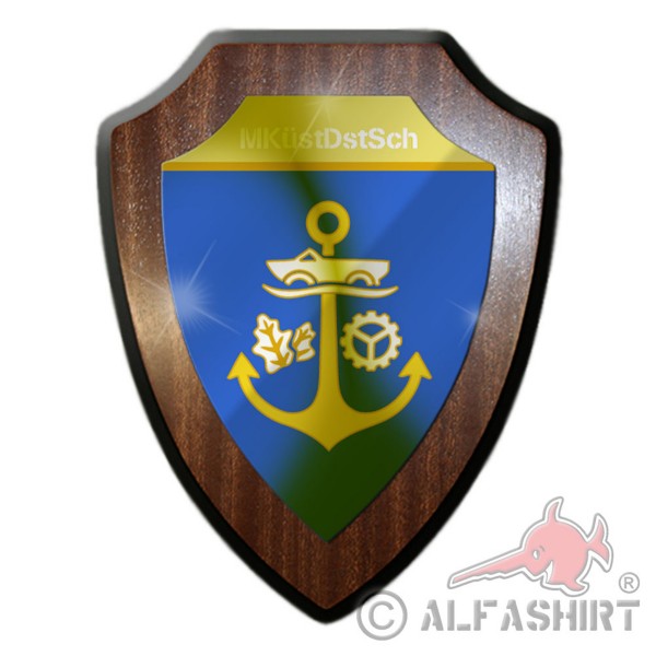 Wappenschild MKüstDstSch Marine Bundeswehr Marineküstendienstschule #34281