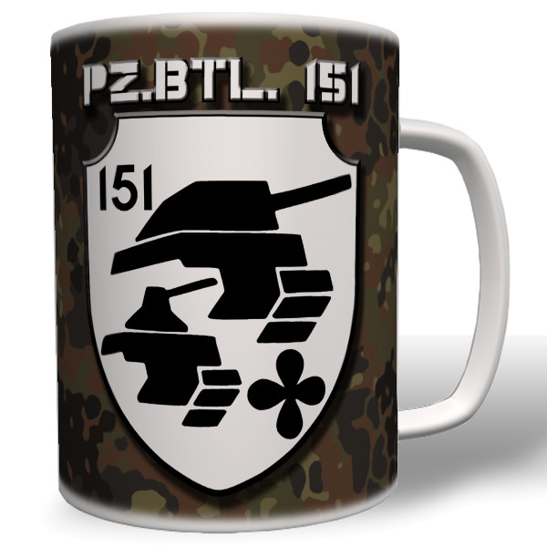 PzBtl 151 Panzerbataillon Panzer Bataillon Wappen Abzeichen Emblem - Tasse #5584