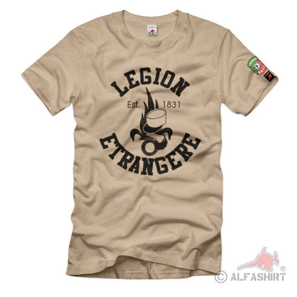 Thomas Gast Grenade à 7 flammes képi blanc Legion etrangere T-Shirt # 36603
