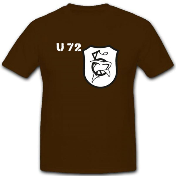 U Boot 72 U72 Unterseeboot Meer Schlachtschiff Wappen Abzeichen - T Shirt #3119