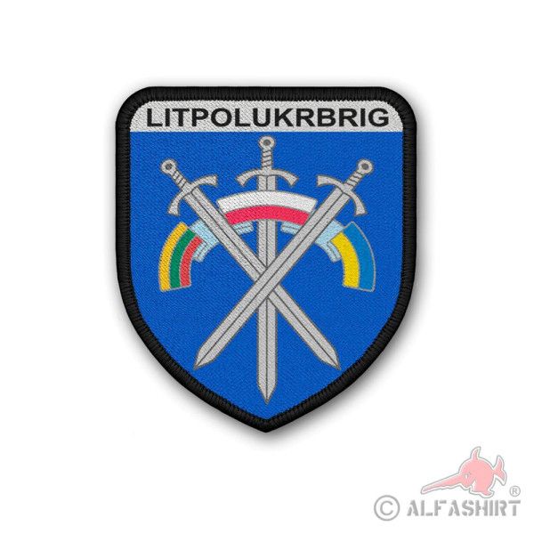 Patch LITPOLUKRBRIG Litauisch-Polnisch-Ukrainische Brigade Nato Wappen #39140