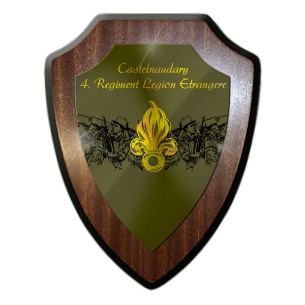 Wappenschild 4 Regiment der Fremdenlegion Castelnaudary Frankreich France #35002