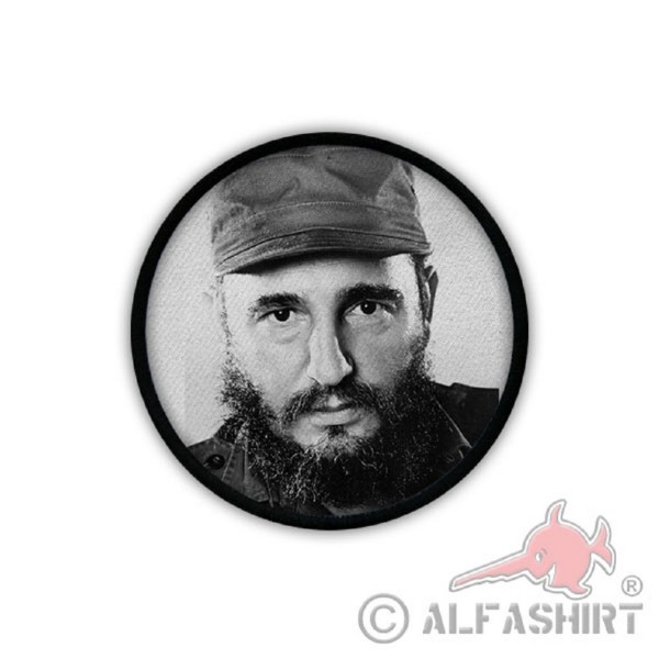 Patch Aufnäher Fidel Castro Kuba Havanna Revolution Anführer Gedenken #19653