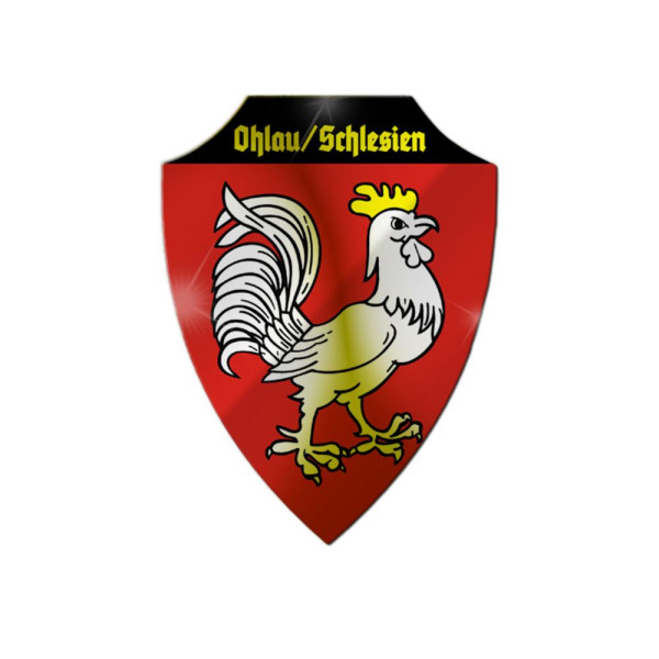 Aluschild Ohlau Schlesien Olawa Stadt polnischen Woiwodschaft Powait #33457