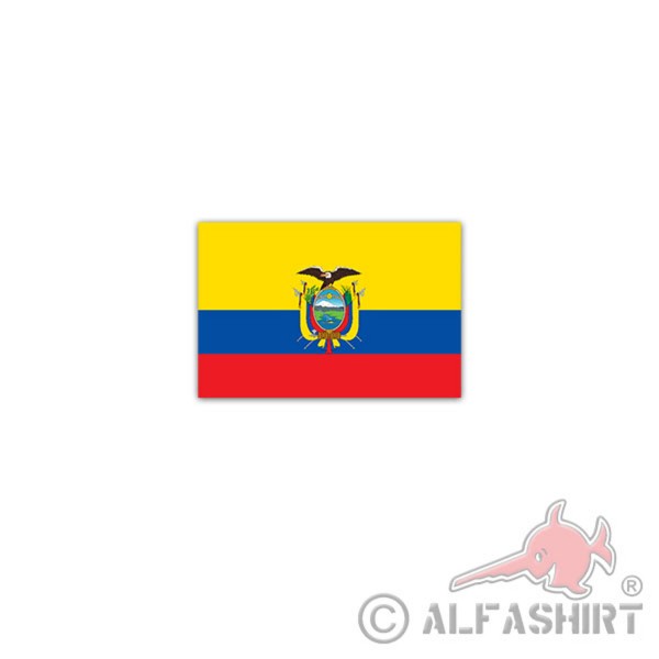 Aufkleber/Sticker Ecuador Fahne República del Ecuador Republik 11x7cm A2937