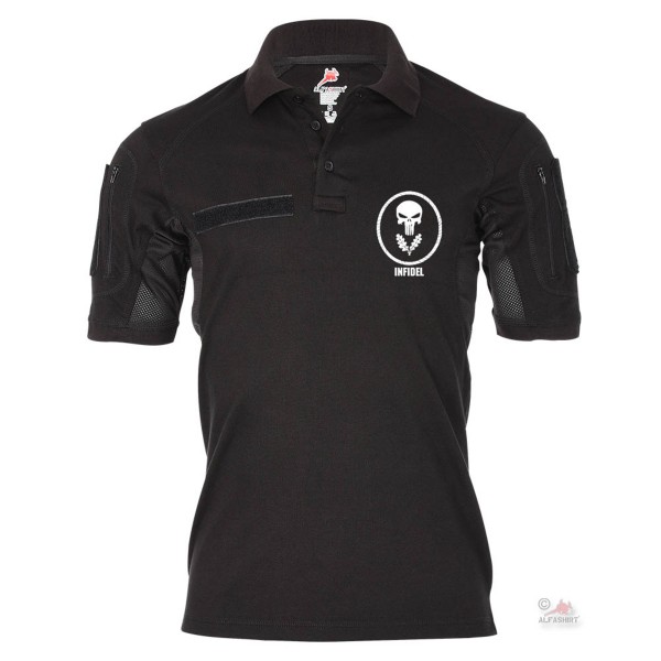 Tactical Polo Shirt Alfa - INFIDEL lone soldier EKL BW badge # 19004