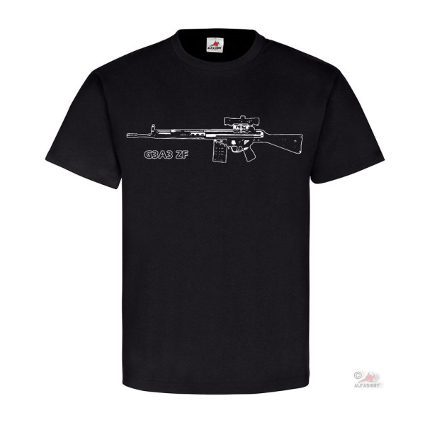 G3A3 ZF Rifle Sniper Paratrooper BW Sniper Weapon - T Shirt # 18584