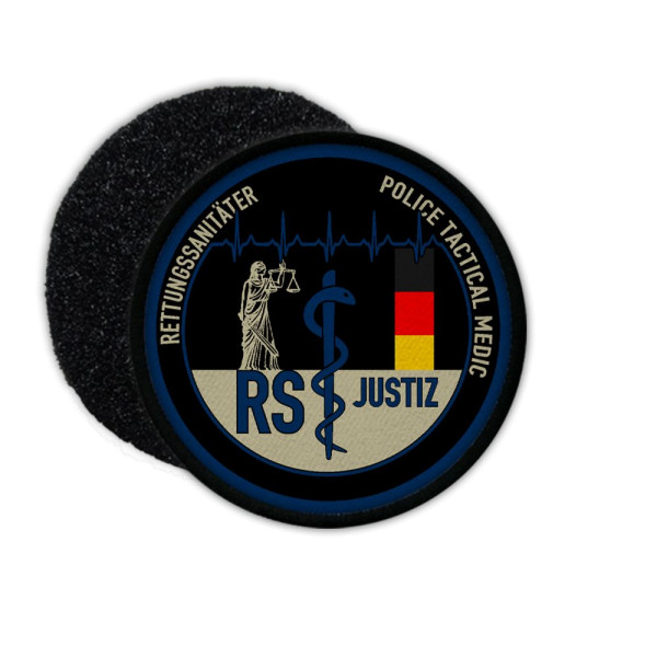 Patch Paramedic Justice Velcro Uniform Badge RS rettsan notSan # 35852