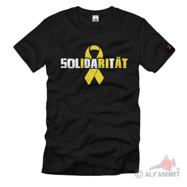 SOLDAT - Solidarität gelbe Schleife Bundeswehr BW Bund T-Shirt#403