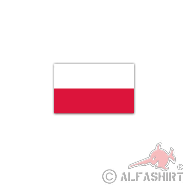 Aufkleber/Sticker Republik Polen Fahne Polska Polnisch Warschau 11x7cm A2956